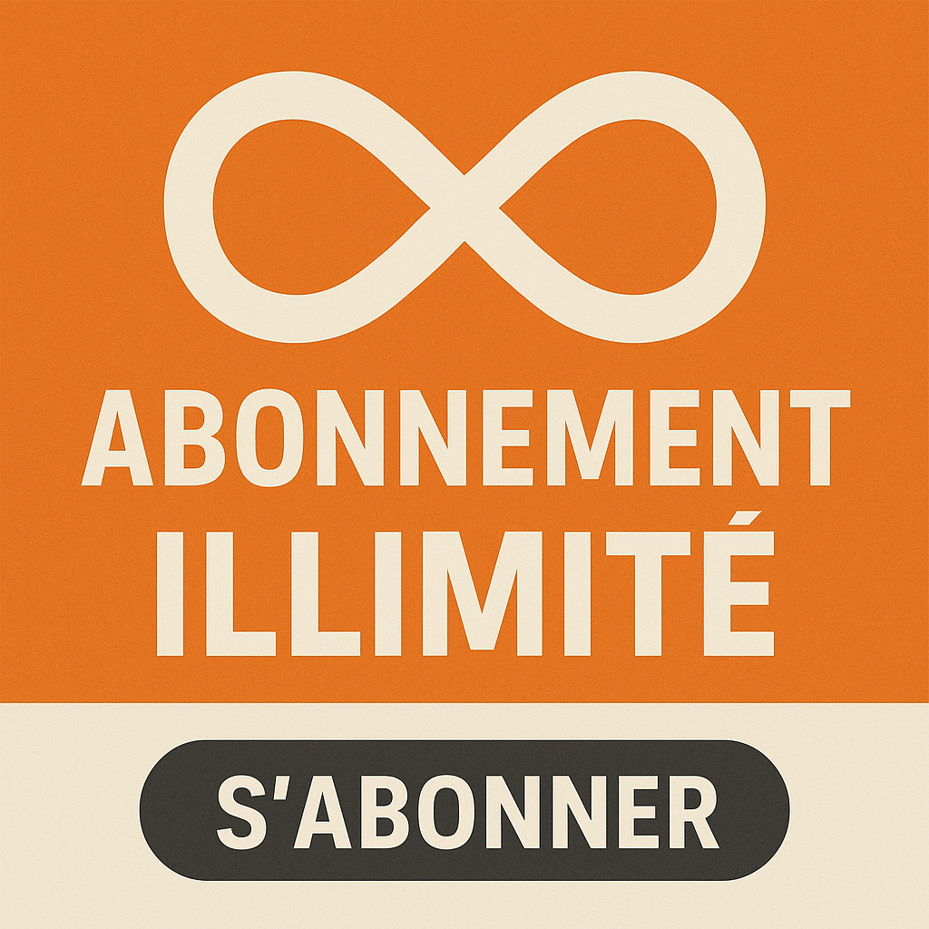 Abonnement mensuel illimité*