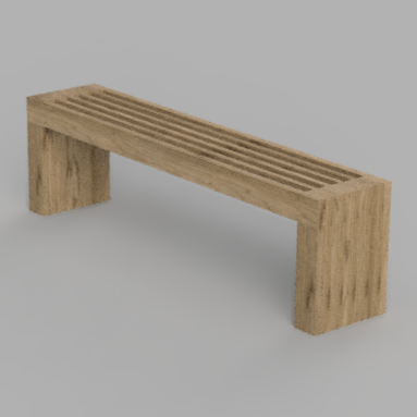 Fabrication de banc scandinave